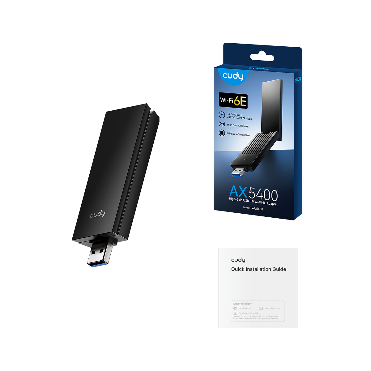 cudy-wu5400-1-0-ax5400-wifi-6e-usb-adapter-tri-band image 5