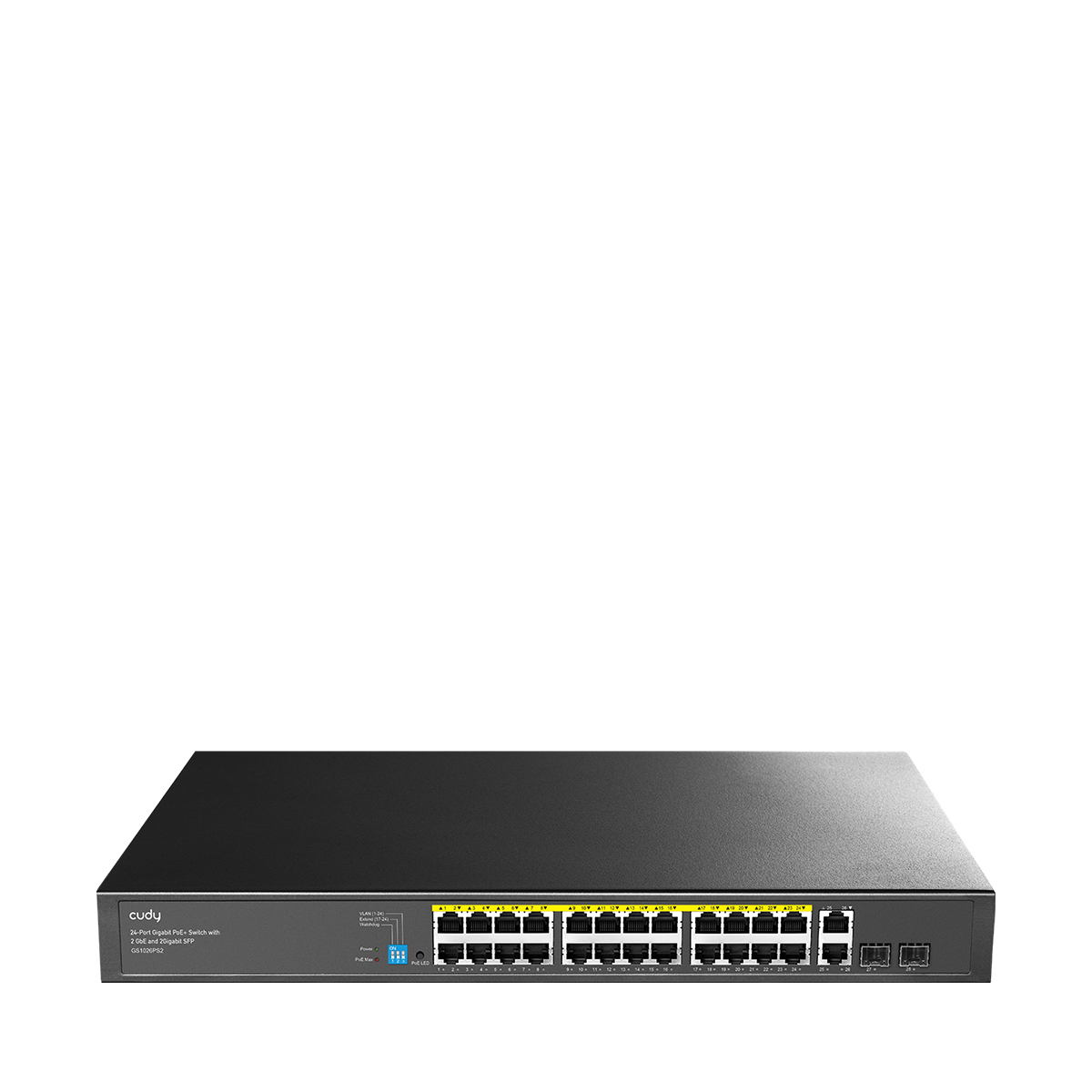 cudy-gs1026ps2-3-0-gigabit-poe-switch-24-port-300w-sfp image 1