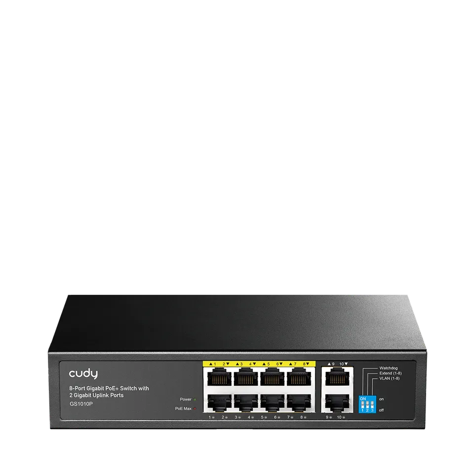 cudy-gs1010p-3-0-8-port-gigabit-poe-switch-120w image 1