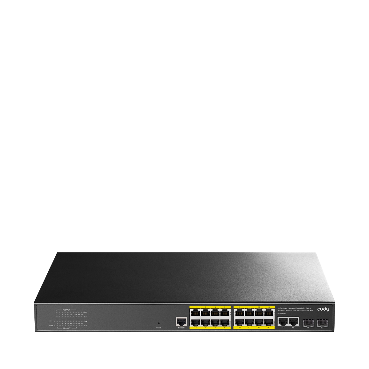cudy-gs2018ps2-16-port-gigabit-poe-switch-managed-200w image 1