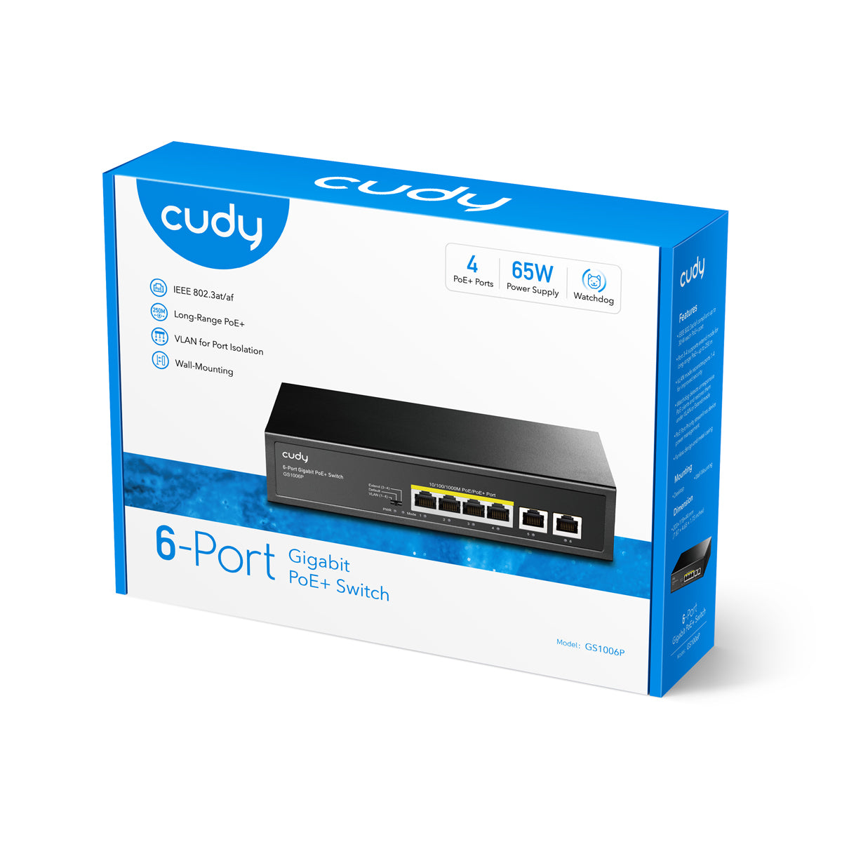 cudy-gs1006p-gigabit-poe-switch-6-port-65w image 3