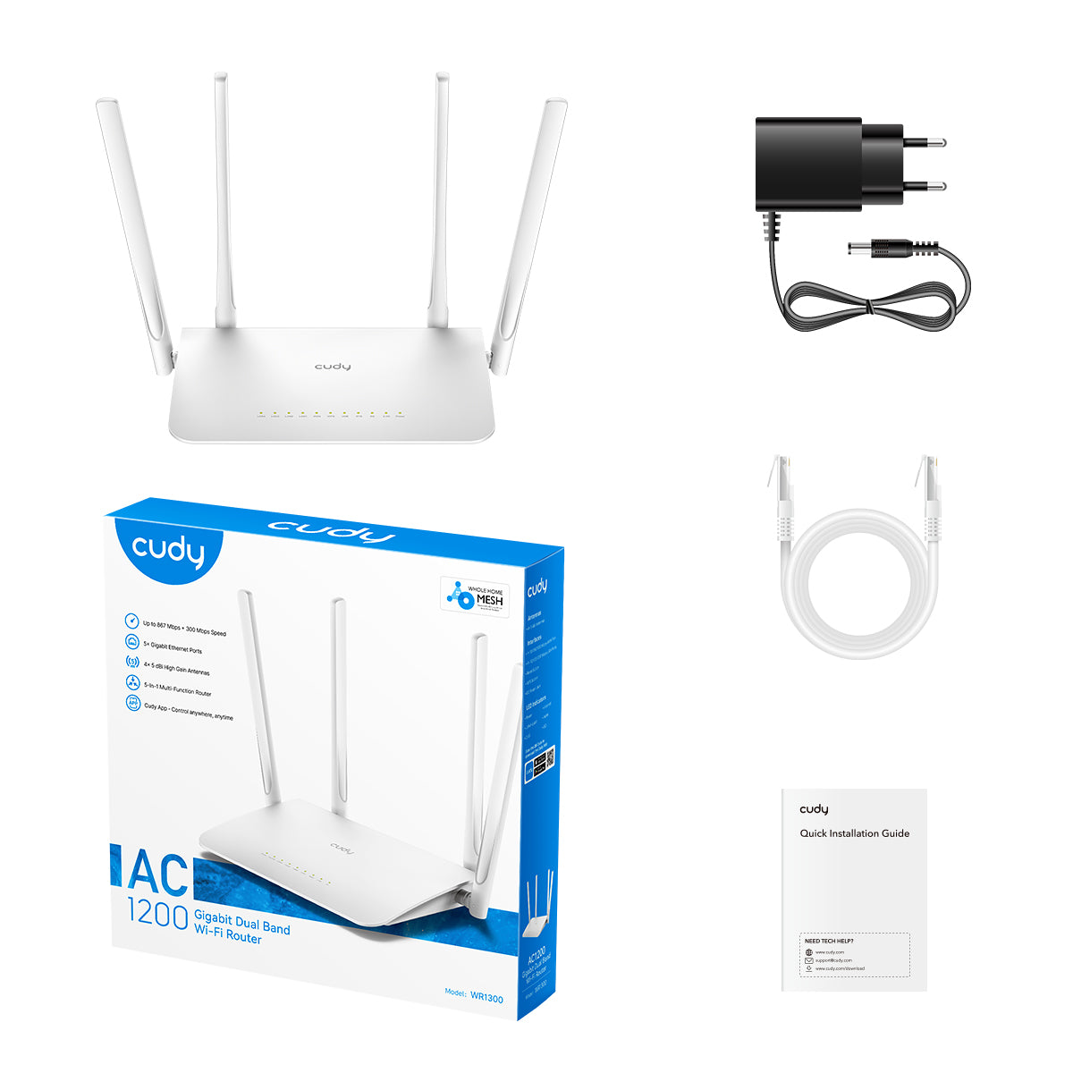 cudy-wr1300-4-0-ac1200-gigabit-mesh-wlan-router-mu-mimo image 5