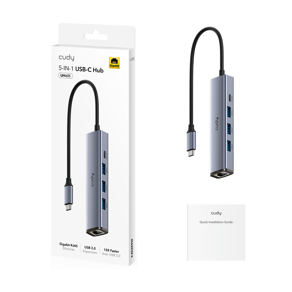 cudy-uh605-5-in-1-usb-c-hub-mit-gigabit-lan image 2