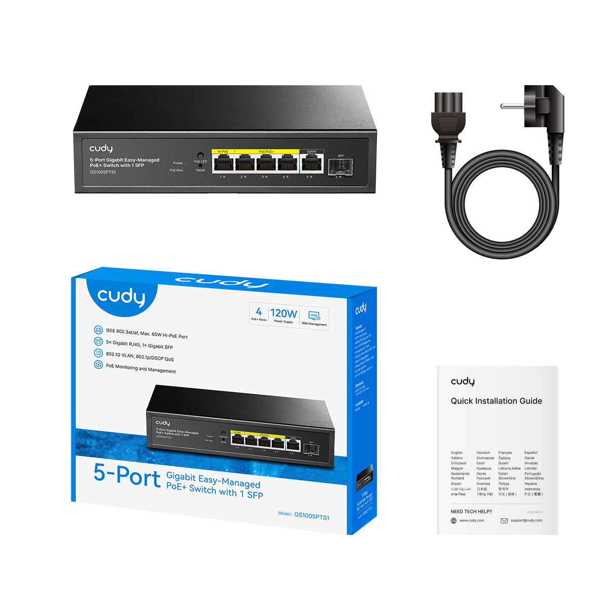 cudy-gs1005pts1-5-port-gigabit-poe-switch-mit-sfp image 4