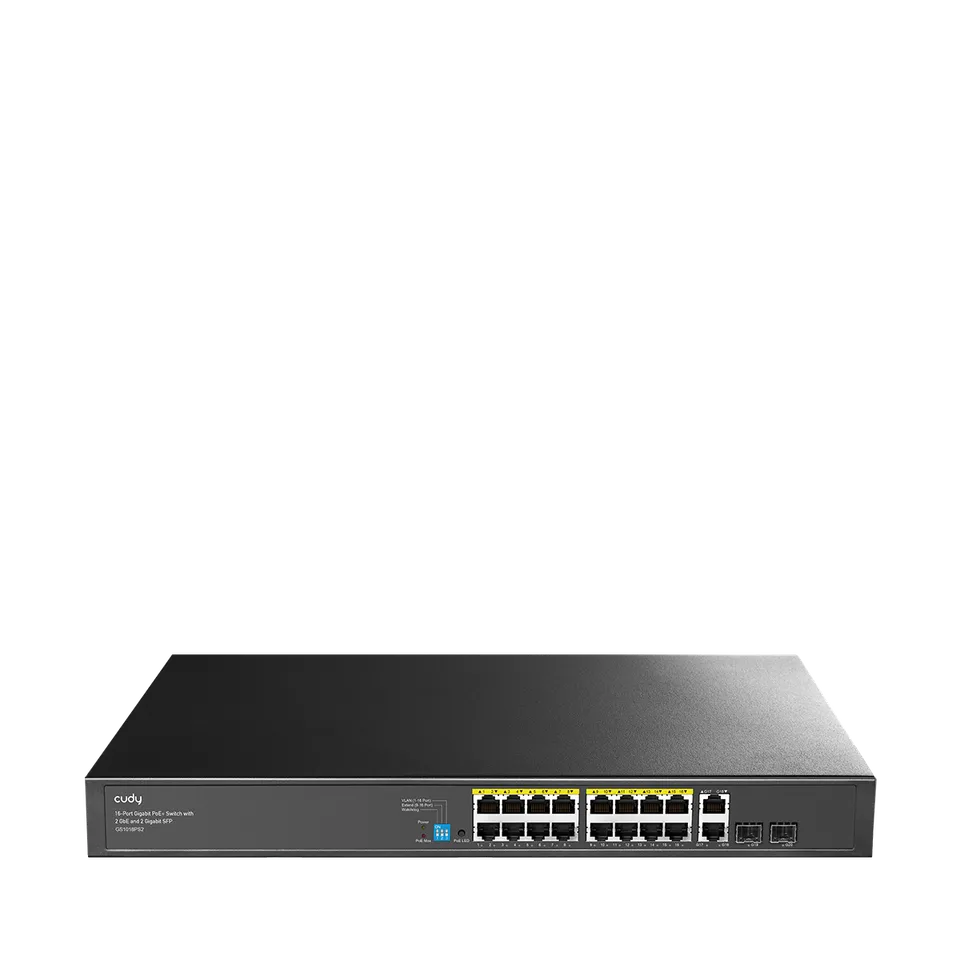 cudy-gs1018ps2-3-0-poe-switch-16x-gigabit-sfp-200-w image 1