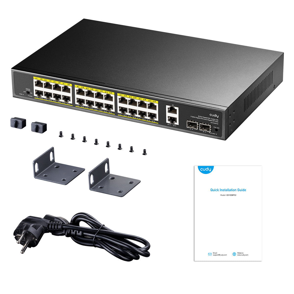 cudy-gs1026ps2-gigabit-poe-switch-26-port-300w image 4