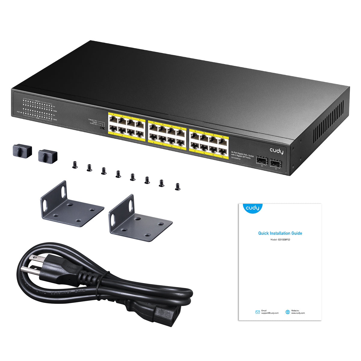 cudy-gs1028ps2-24-port-gigabit-poe-switch-mit-sfp image 4