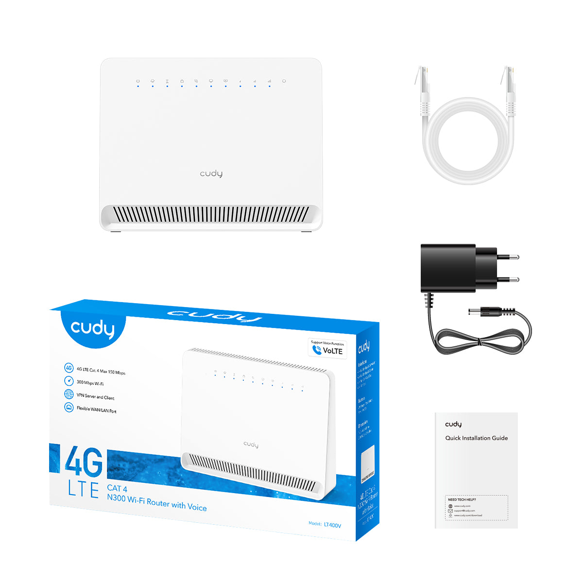 cudy-lt400v-1-0-4g-n300-wlan-router-sim-volte image 5
