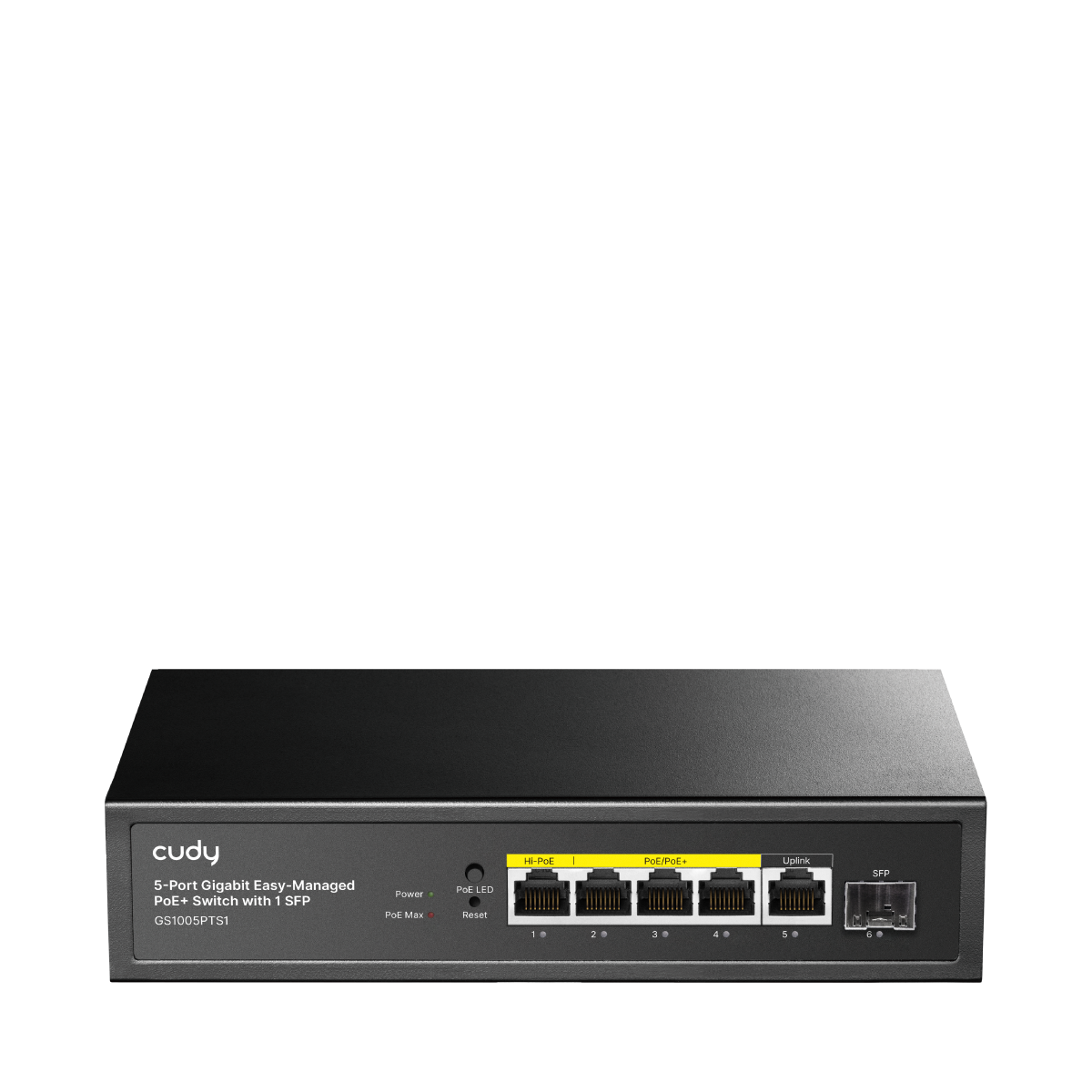 cudy-gs1005pts1-5-port-gigabit-poe-switch-mit-sfp image 1