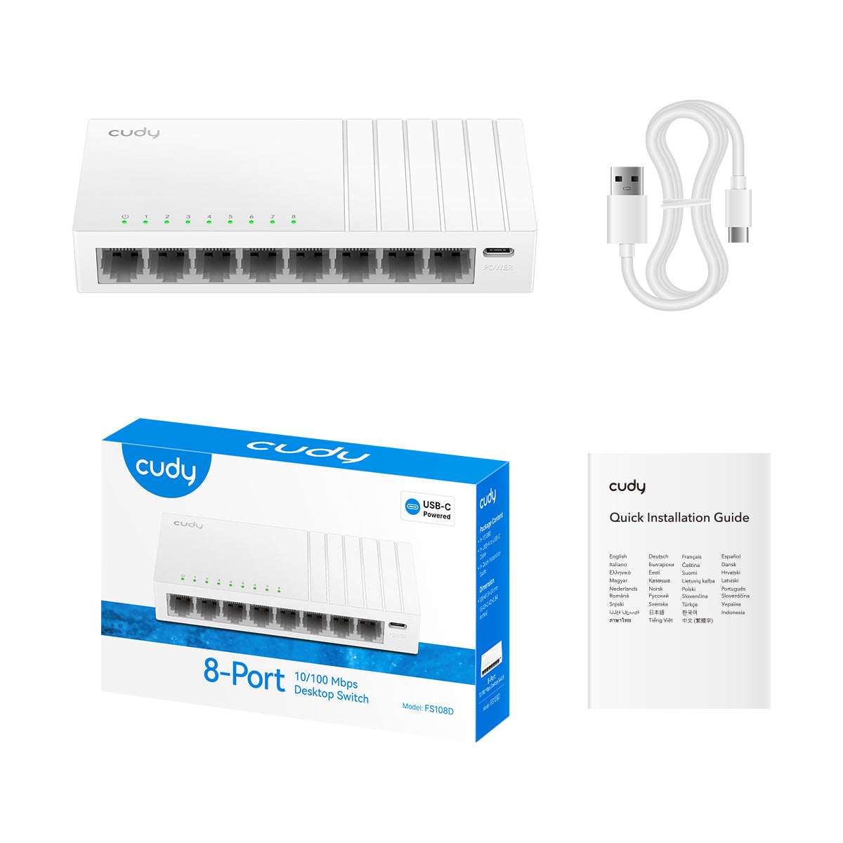 cudy-fs108d-8-port-fast-ethernet-switch-desktop-usb-c image 3