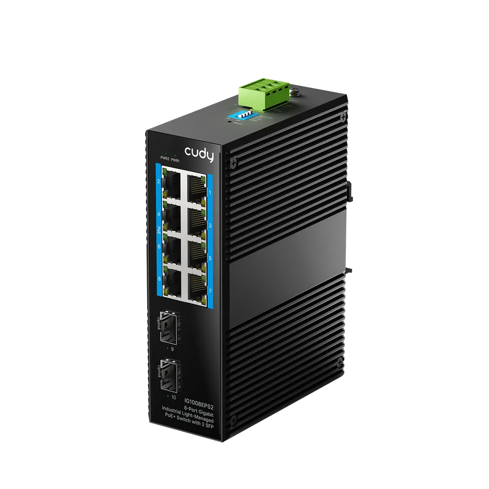 cudy-ig1008eps2-8-port-gigabit-poe-industrial-switch-2xsfp image 1